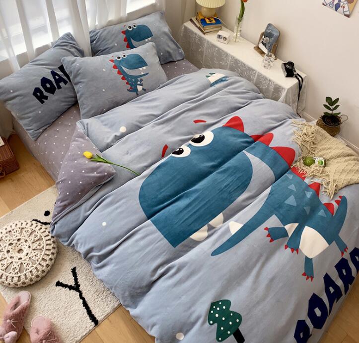 ファーボアブルゾン60COLOR起毛ベッドシーツ+布団カバー+枕カバー4点セットレディースメンズ毛布ブランケットタオルケット毛布