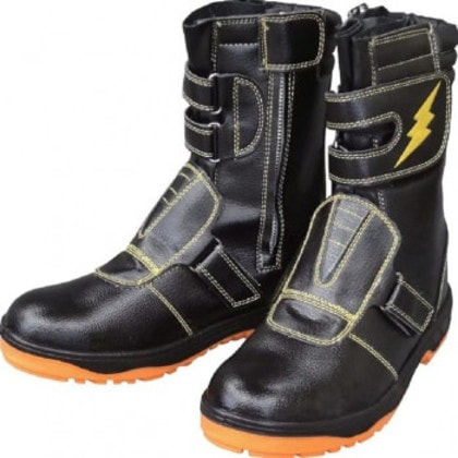 福山ゴム工業 作業靴 キャプテンプロセフティー 3 25.5cmブラック ER17300