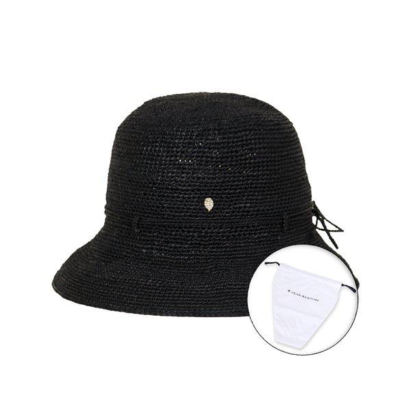 26SS 女性 プロバンス 8 ラフィアハット チャコール ダストバッグ付き HAT50332 CHARCOAL PKG
