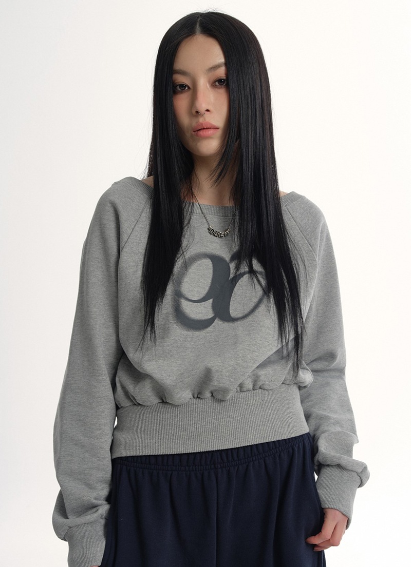 【AS"ON】 MANDY SWEATSHIRT / GRAY 正規品