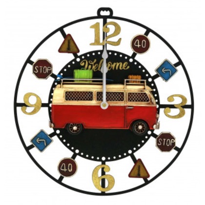 ブリキclock 掛け時計 bus 43172 5,571円