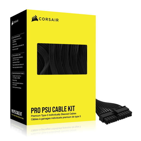 CP-8920292 ブラック CORSAIR Premium Individually Sleeved Type-5 PSU Cables Pro Kit [電源ケーブル]