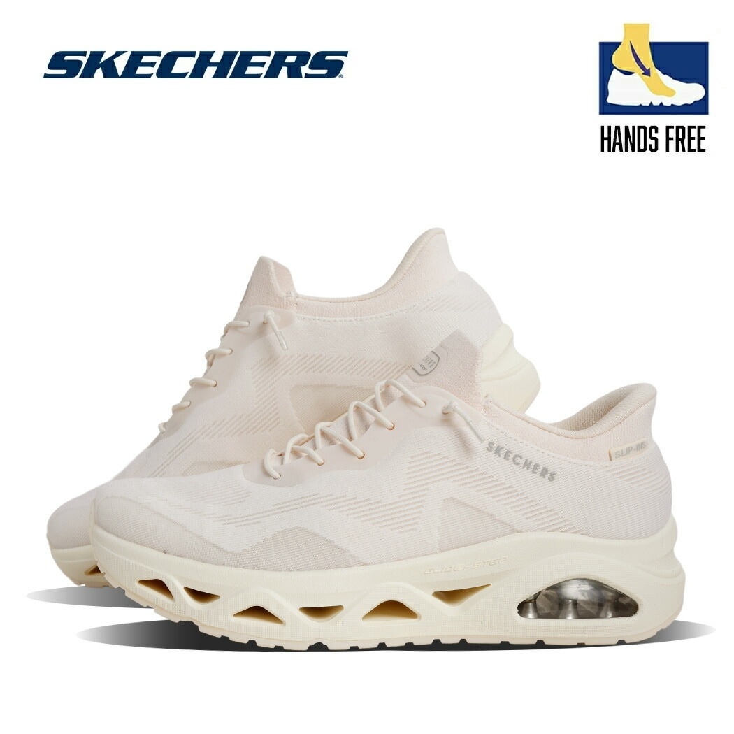 SKECHERS スケッチャーズ ウノ グライドステップ スニーカー UNO GLIDE STEP OFF WHITE ( ホワイト 白 レディース スリップインズ ハンズフリー 履きやすい 脱ぎ履き