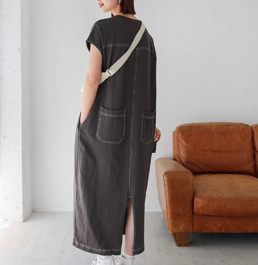 レディース ワンピース Gパン かわいい 大人可愛い きれいめ シンプル カジュアル 上品 おしゃれ かっこいい レトロ アジアン エスニック エキゾチック こなれ感 ラフ