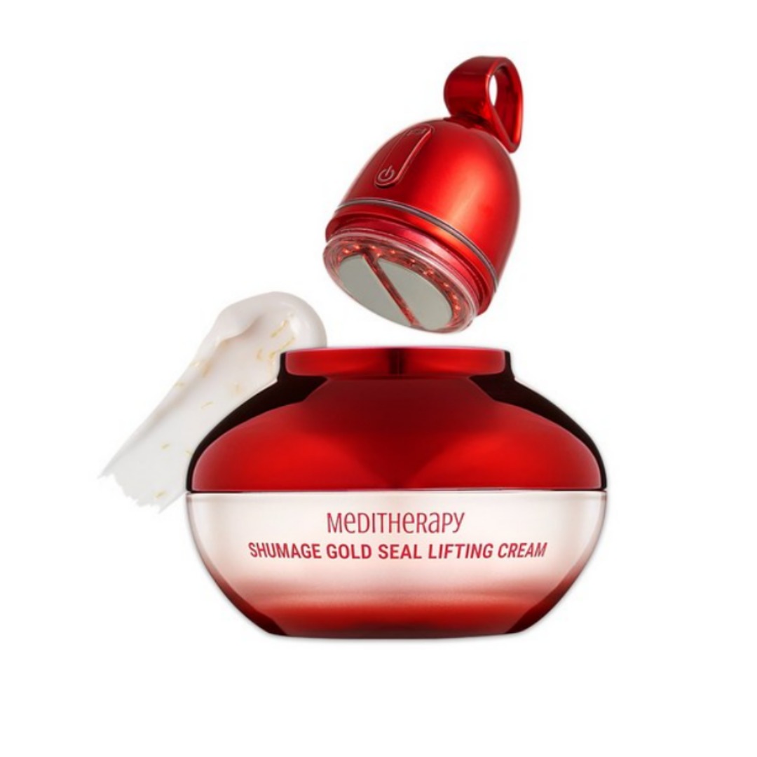 【EMS美顔器セット】メディテラピー シュマジ中周波EMSデバイス + ゴールドシールリフティングクリーム50mL