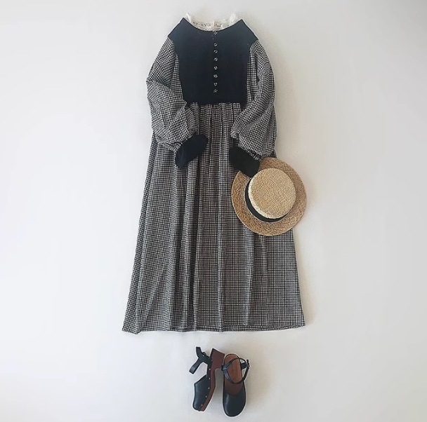 レディース ワンピース チェック かわいい 大人可愛い きれいめ シンプル カジュアル 上品 おしゃれ かっこいい レトロ アジアン エスニック エキゾチック こなれ感 ラフ メンズライク マニッシュ