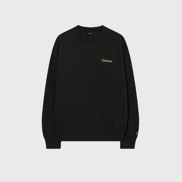 長袖Tシャツ JQS CO2503CR23-CH テープロゴ スウェットシャツ チャコール