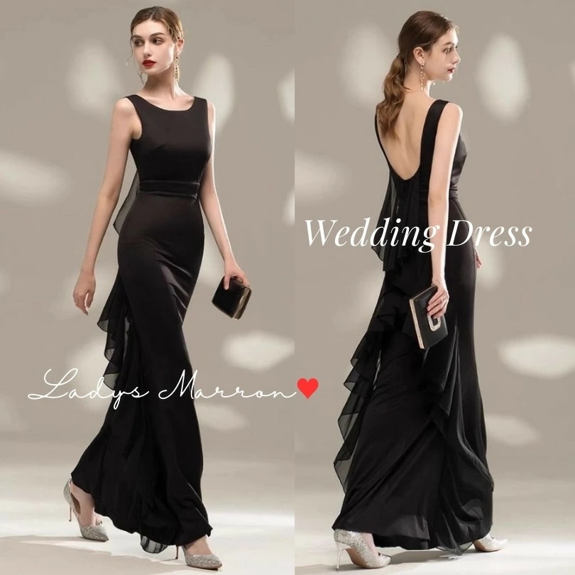 格安販売中パーティードレス マーメイドドレス フリルドレス イブニングドレス ロングドレス 黒 ウェディングドレス ウエディングドレス お色直し パーティードレス 韓国 シンプルドレス 夏ドレス リゾ
