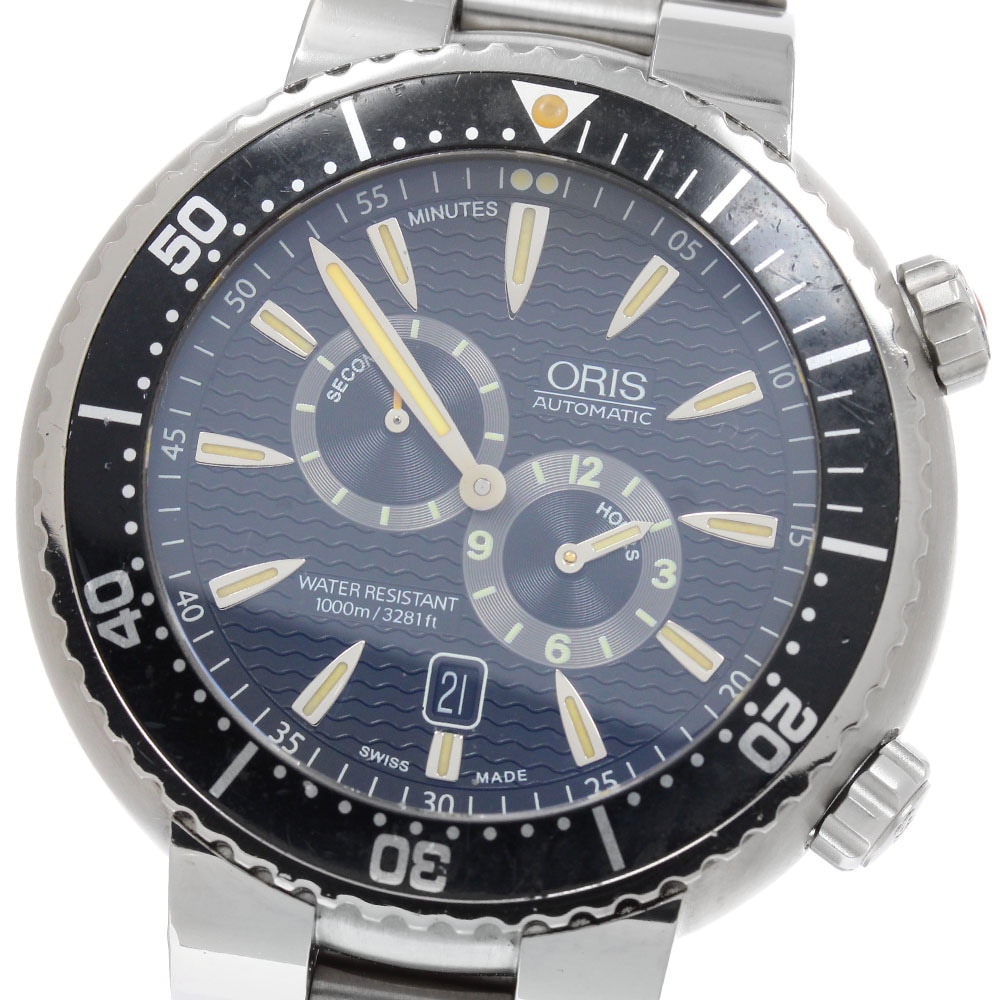 オリス ORIS 01 649 7610 7164 レギュレーター マイスタータオハー デイト スモールセコンド 自動巻き メンズ 箱・保証書付き_955539【中古】