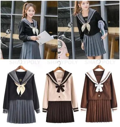 大人気！ セーラー服 長袖 スクール制服 スカート 学生服 プリーツスカート 女子高生 制服 ブレザー スクー コスチューム一式