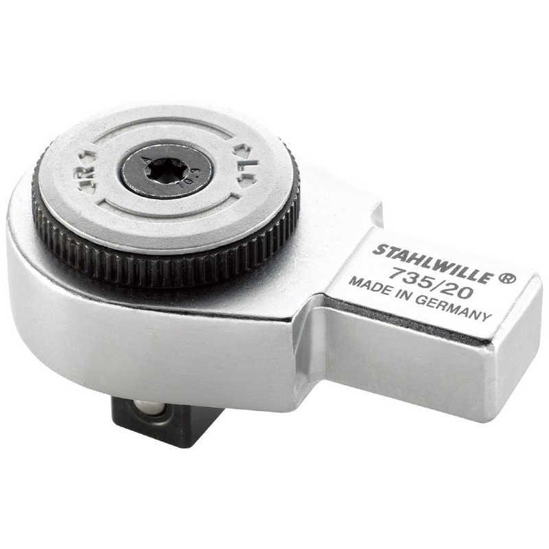 STAHLWILLE　ジョイントサイズ14×18mm トルクレンチ差替ラチェットヘッド 1/2SQ　735/20