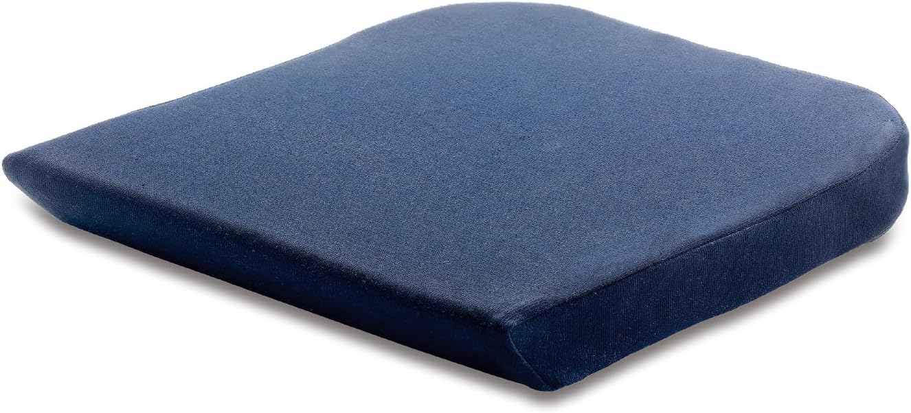 クッション ダークブルー 約 幅40x奥行42x厚さ5cm シートクッション チェアパッド 椅子用クッション 134997