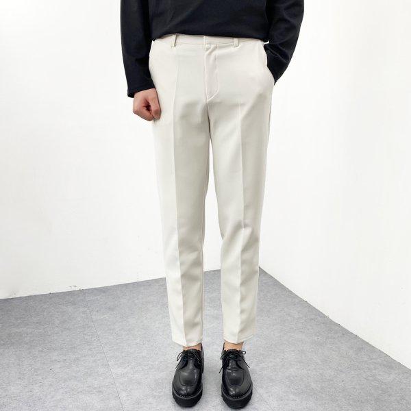 メンズ ビッグサイズ スリムフィット ケニー 無地 基本 スパン スラックス パンツ 3カラー