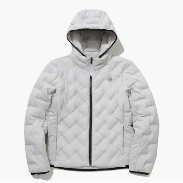 パディング NQJ QP423EDJO3-LGY エアーフレックス フーディー グース パディング / LIGHT GRAY