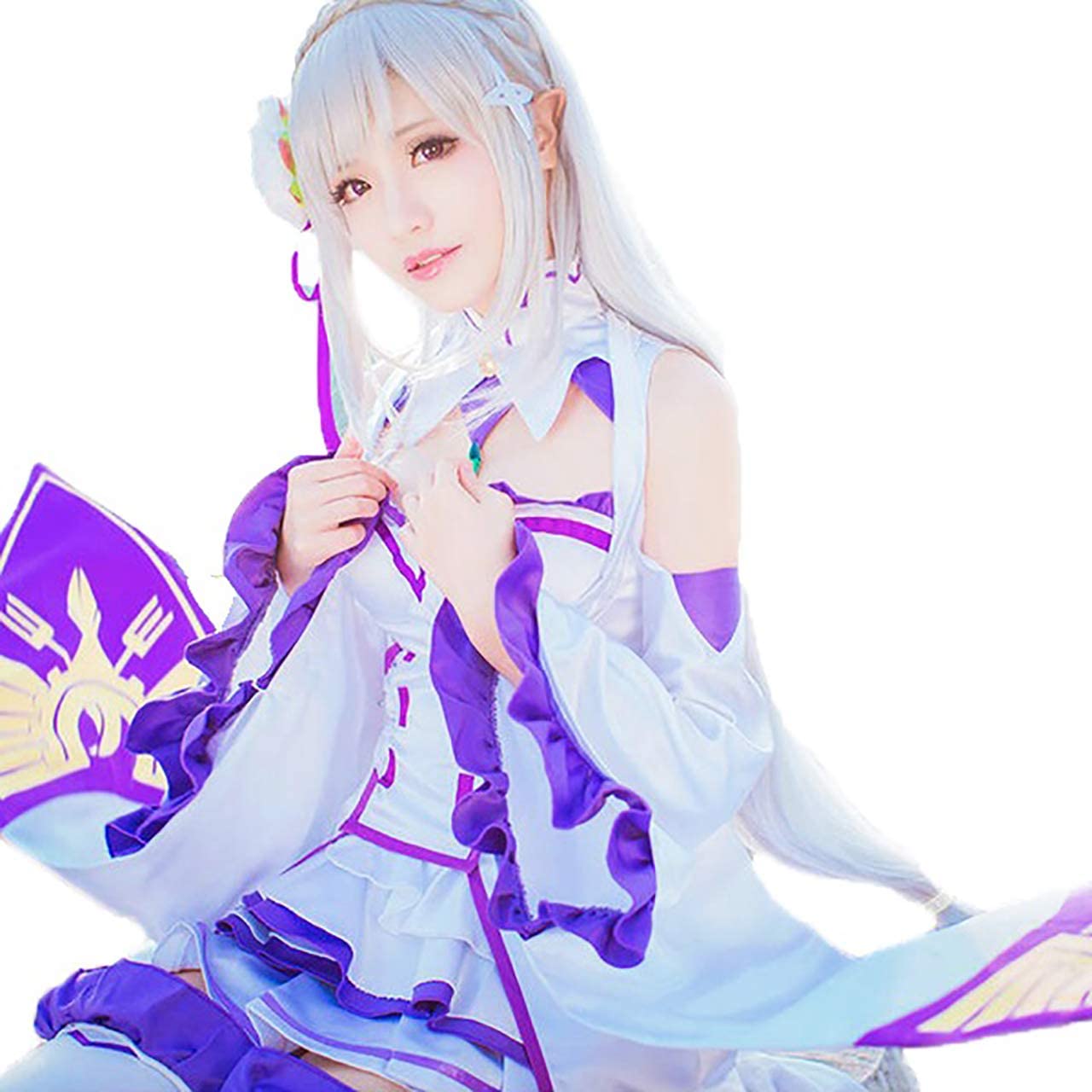 ウィッグ付き Re:ゼロから始める異世界生活 エミリア コスプレ リゼロ Emilia