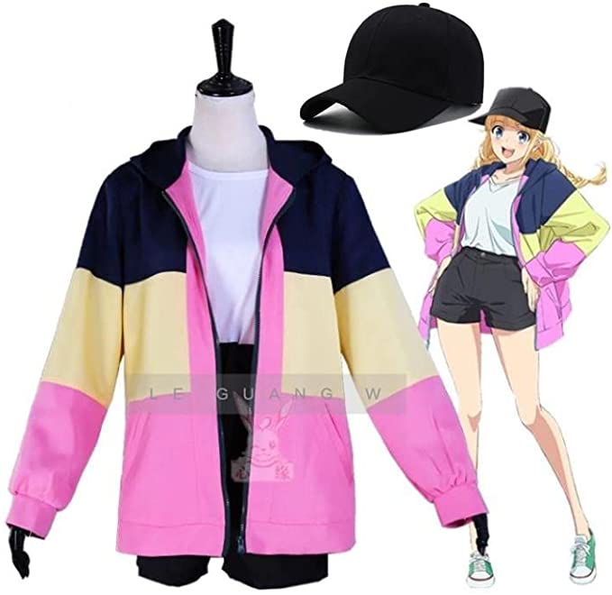 パリピ孔明 パリピこうめい コスプレ 月見 英子 つきみ えいこ （ウィッグ靴別売り）風