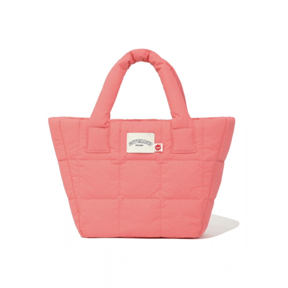 COVERNAT WOMAN クローバーハートキルトミニトートバッグピンク