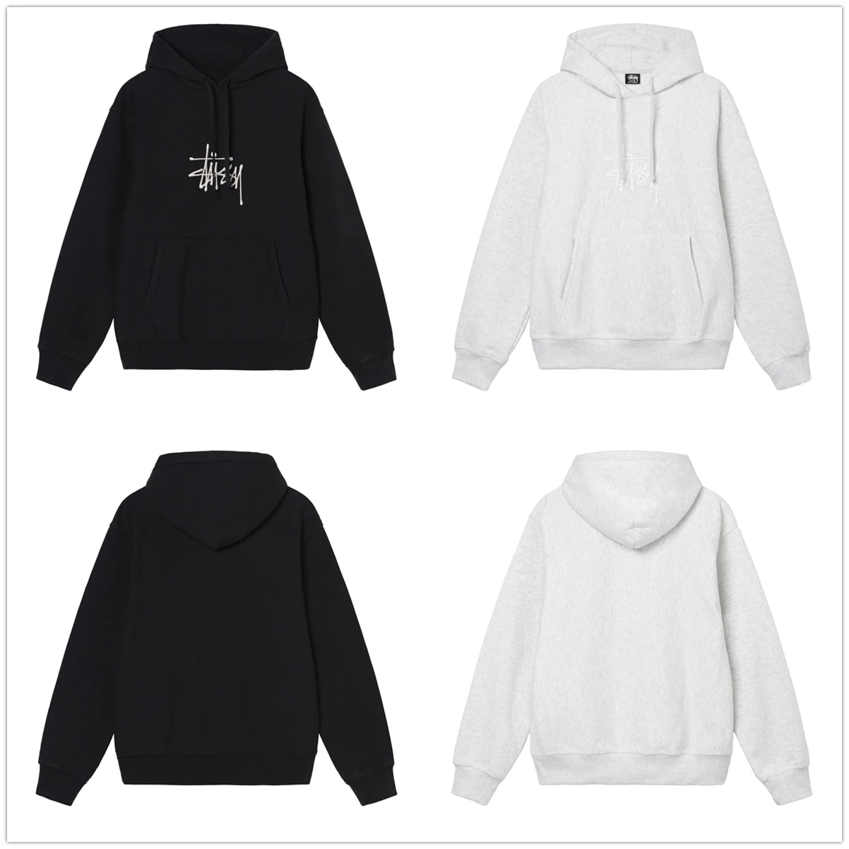 STUSSY BASIC APPLICATION HOODIE 裏起毛 パーカー 118425 [並行輸入品]
