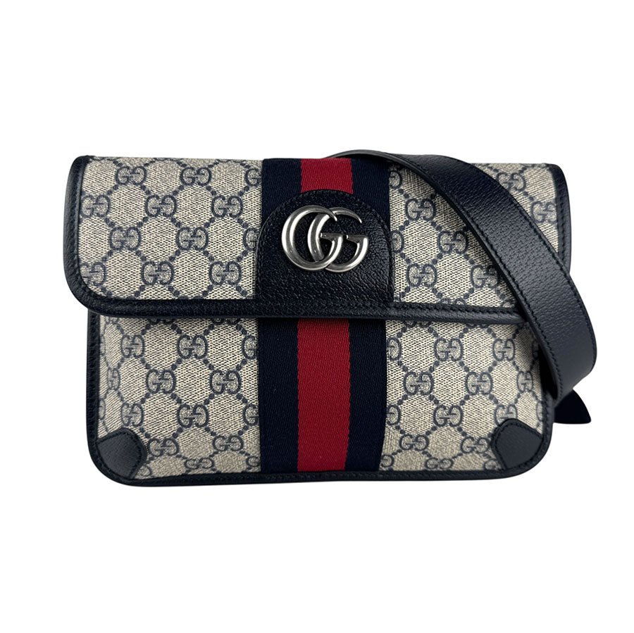 グッチ GUCCI ウエストバッグ ベルトバッグ GGスプリームキャンバス ネイビー ユニセックス 674081 z6697