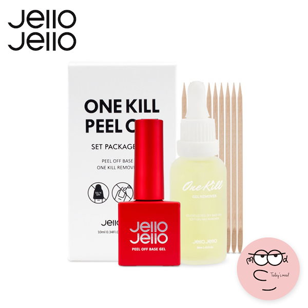 Qoo10] JELLO JELLO ピールオフベースジェルネイル One K