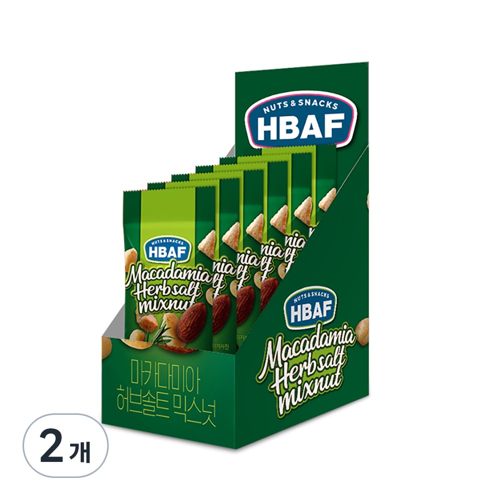 バフナッツ＆スナックマカダミアハーブソルトミックスナッツ30g x 6p180g2個
