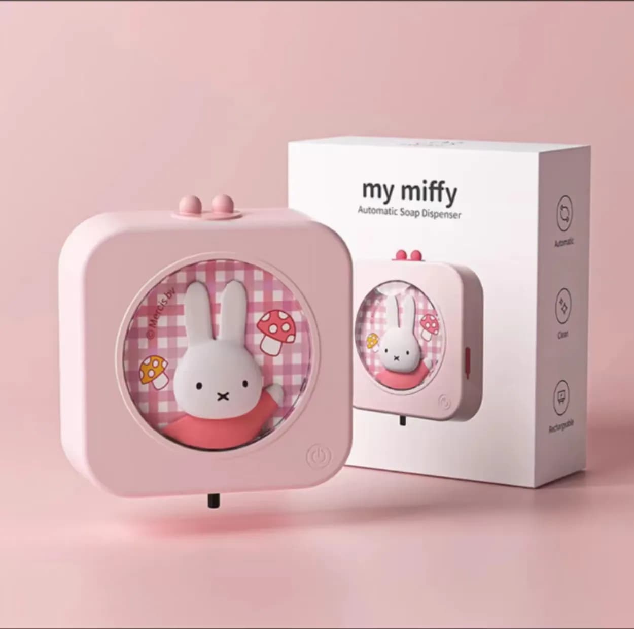 ミッフィー自動ハンドソープディスペンサMipow Xミッフィー 1800 ml充電可能な自動発泡ハンドソープ 自動ハンドソープディスペンサーソープディスペンサー 自動 センサー式 泡 液体 自動 おし