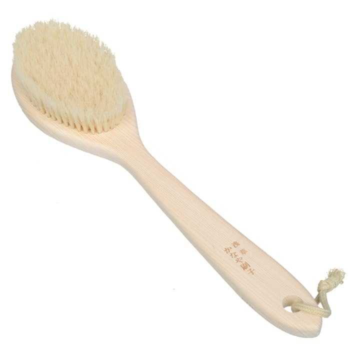 かなや刷子 ボディブラシ ヒノキDX-S スーパーソフト 131544