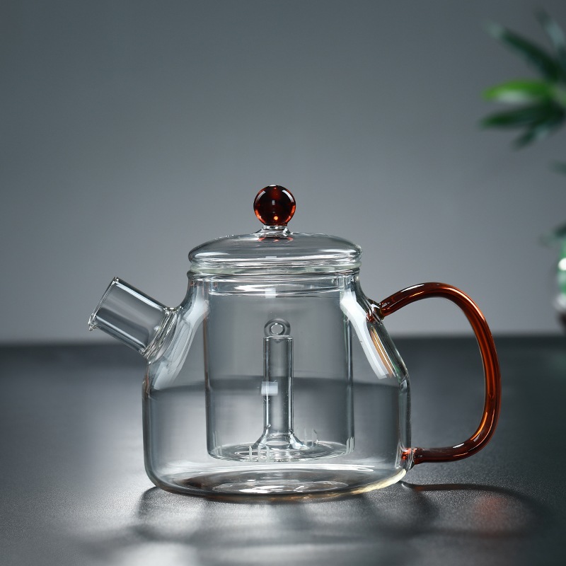 蒸し急須ティーポットティーポットセット家庭用電気セラミックストーブガラスケトル高温耐性スチームティーセット 7,335円