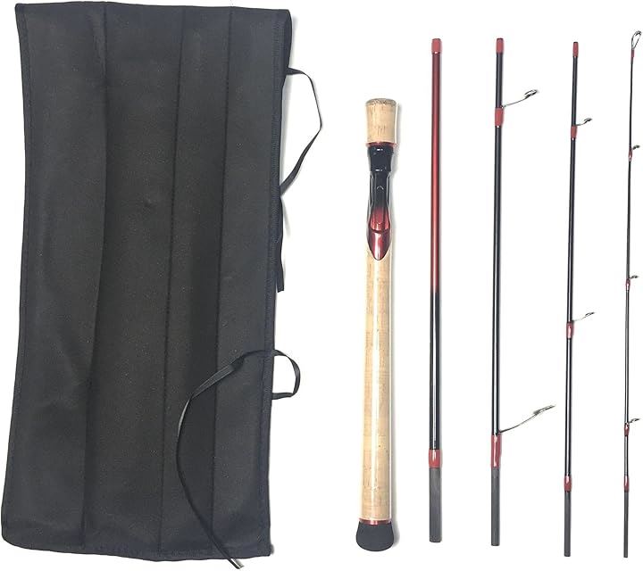 ベイトフィネスロッド トラベルロッド トラウトロッド ライト 岩魚 山女 ニジマス エリアトラウト アジング(6.5ft(1.98m)スピニングパックロッ, 6.5ft(1.98m))