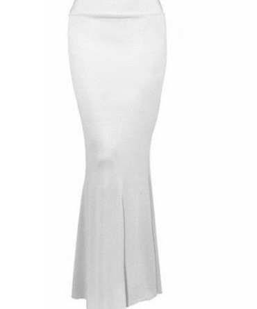 3280．マーメイドタイトきれいめボトムス(ホワイト)　2019春夏　マーメイド　美ライン　ハイウェスト　お出かけ お呼ばれ　女子会　普段使い