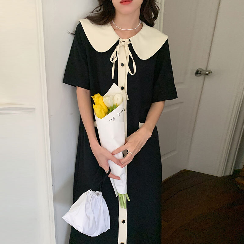 ワンピース レディース 半袖 レース ミドル丈 スカート 無地 プレーン レトロ デート 女子会 買い物 ショッピング ルーズ 半袖ドレス 美シルエット 個性 大人カジュアル カジュアル 大人可愛い