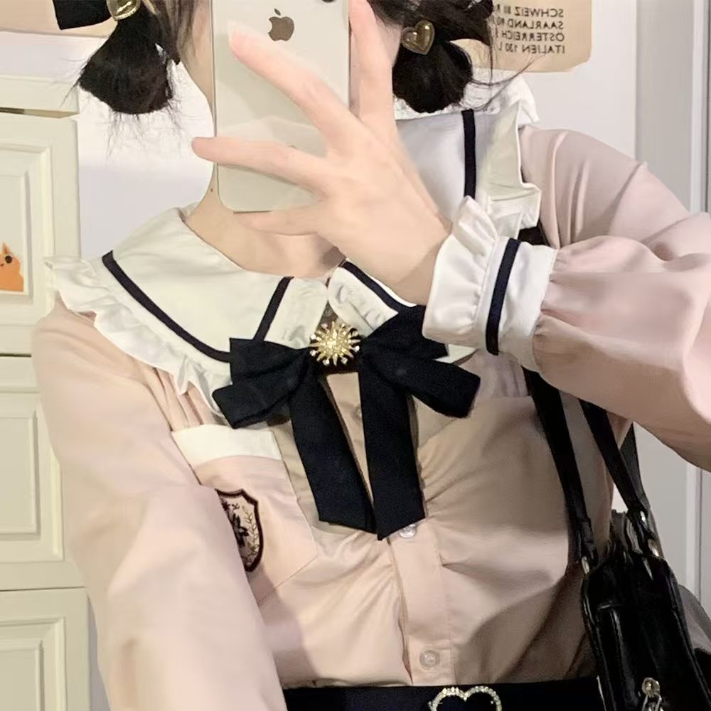 涼しく楽ちんセット学院風スーツ秋冬キャンパス韓国式jk制服小柄バッグヒップスカート