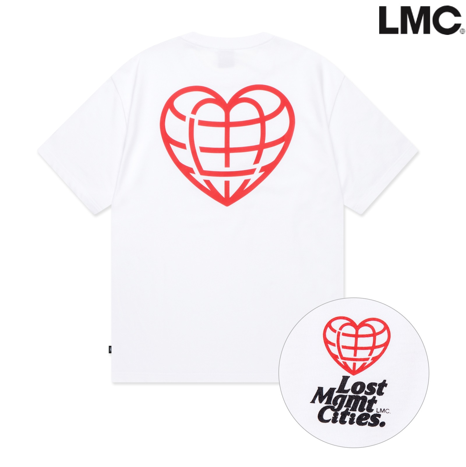 24S/S HEART GLOBE TEE 新商品 新学期 韓国人気 カップルアイテム ストリートファッション 夏ファッション
