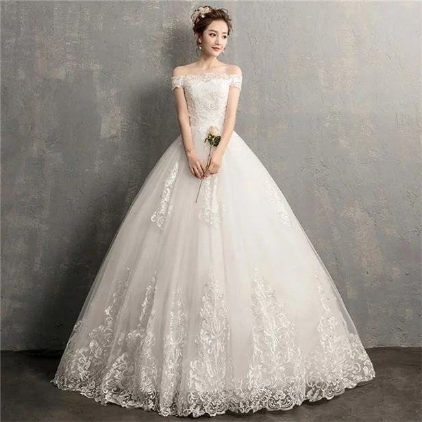 ウェディングドレス ロングドレス 格安 ウエディングドレス イブニングドレス 披露宴 二次会 結婚式 イベント 演奏会 発表会 フォーマルドレス 編み上げタイプ 白 オシャレ 高級感