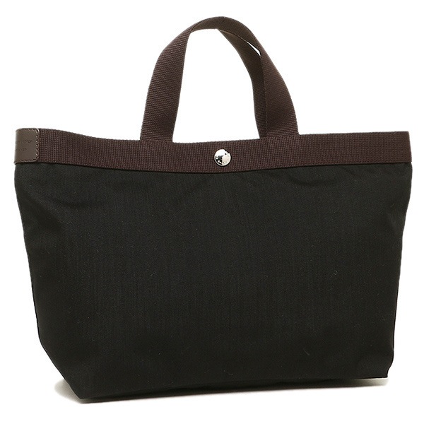 エルベシャプリエ バッグ Herve Chapelier 704C 0969 CORDURA M SQUARE TOTE BAG ハンドバッグ NOIR/MOKA