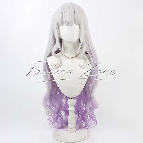 バーチャル VTuber 風 紫咲 シオン コスプレ ウィッグ かつら 激安 WIG 高温耐熱 変装 ハロウィン仮装