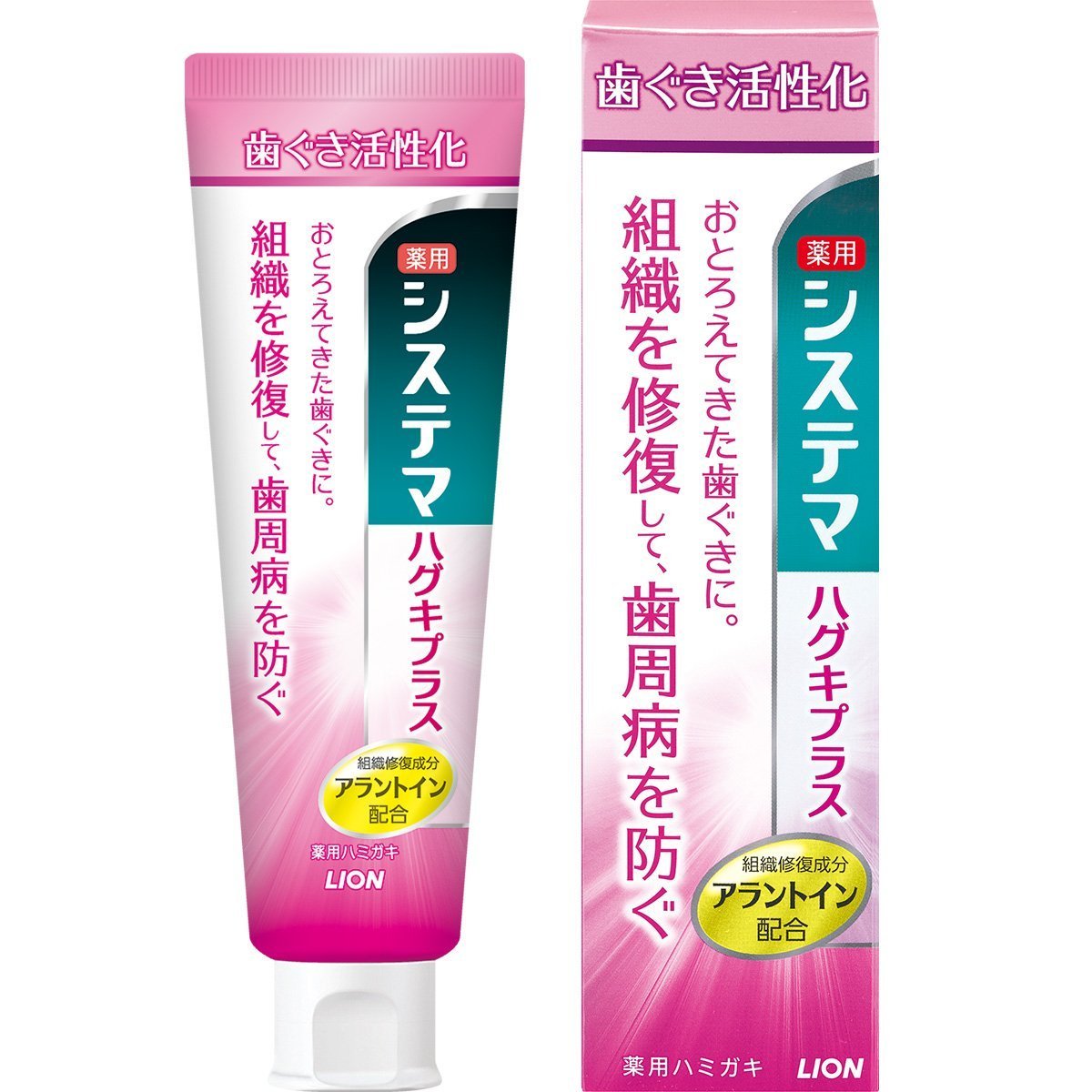 ライオン (LION) 薬用システマ ハグキプラスハミガキ ９０ｇ ×１０個セット