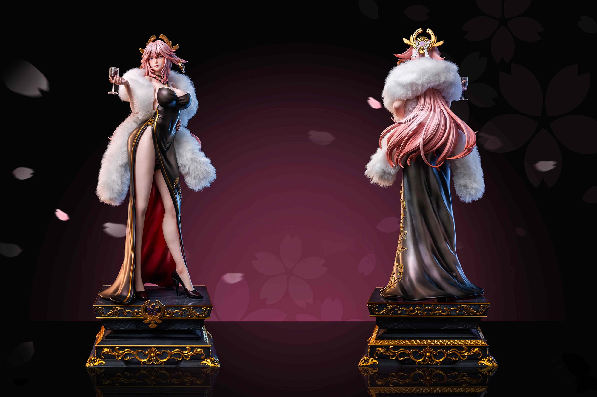 八重神子 やえみこ フィギュア ドレスVer. 1/4スケール 塗装済み完成品 ガレージキット P.P.S 限定販売 スタチュー