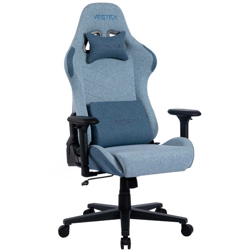 ルームワークス　ゲーミングチェア ［W720xD720xH1205～1275mm］ VESTEX S1シリーズ(フットレストなし) ブルー　VES-S1BL