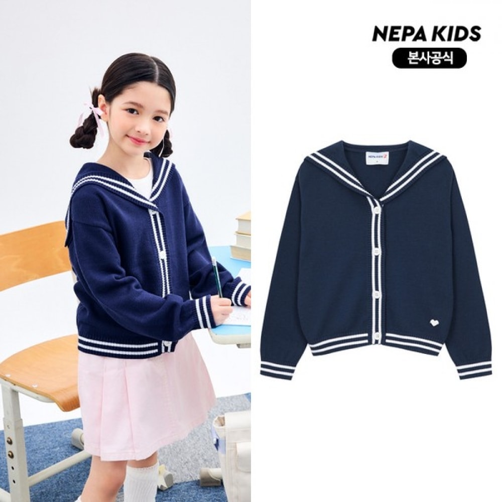 [ネパキッズ] ネパキッズ/ヘッドセット KL24001 セーラーニットカーディガン 8,475円