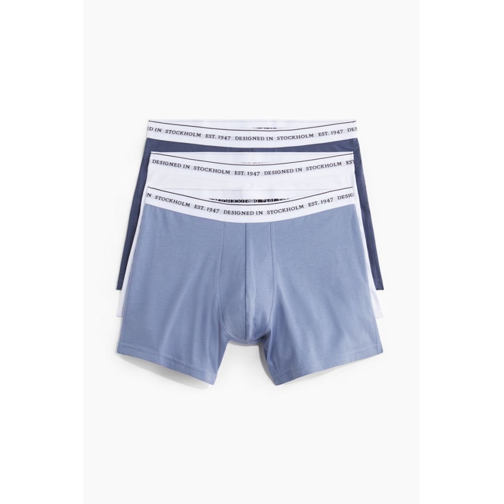 H&M クールマックス 3ピースドローストリングセットライトブルー/ホワイト 5,487円