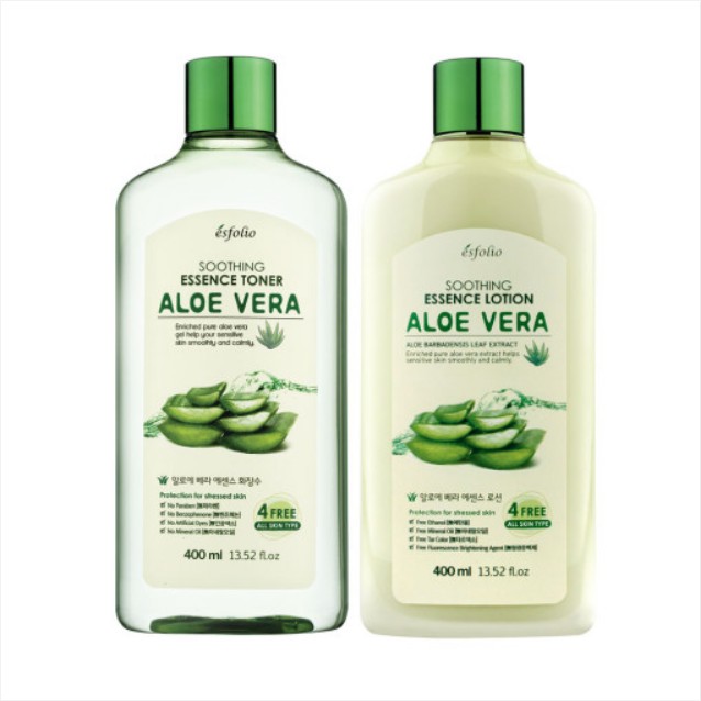 アロエベラ スージング トナー & ローション 2点 セット (鎮静/弾力/保湿/栄養供給/活力/しわ防止)