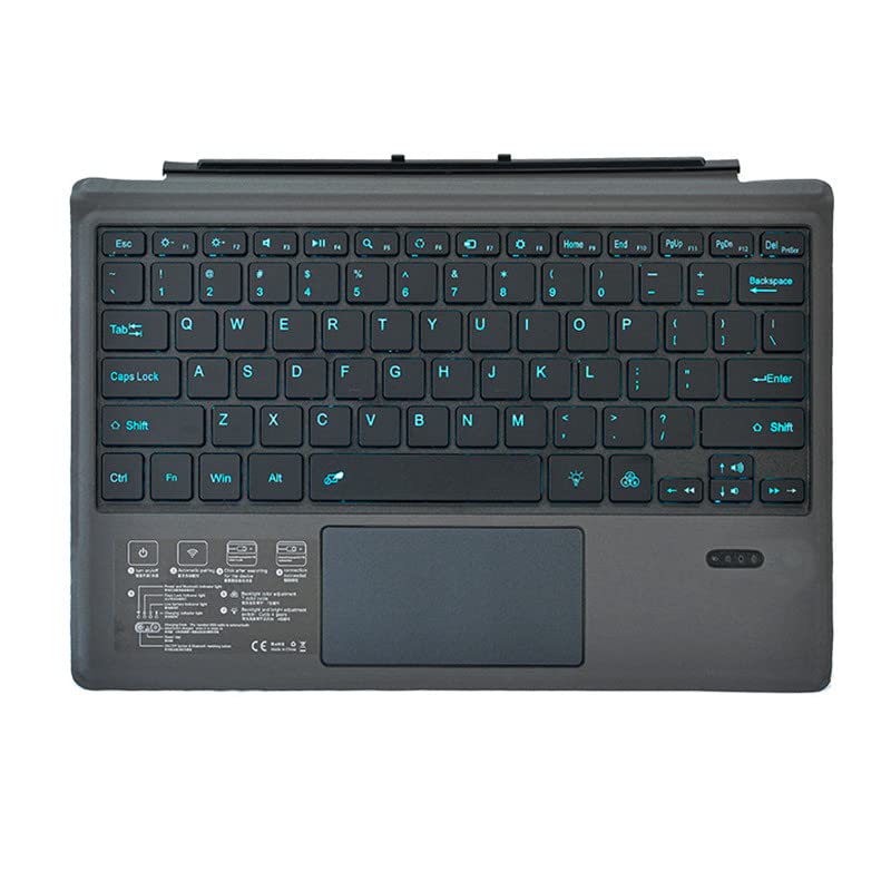 即納：[90日品質保証]Surface pro3/4/5/6/7 bluetooth キーボード 7色 LED発光式 取付簡単 無線式 usb充電式 静音 ワイヤレスキーボード 6,994円