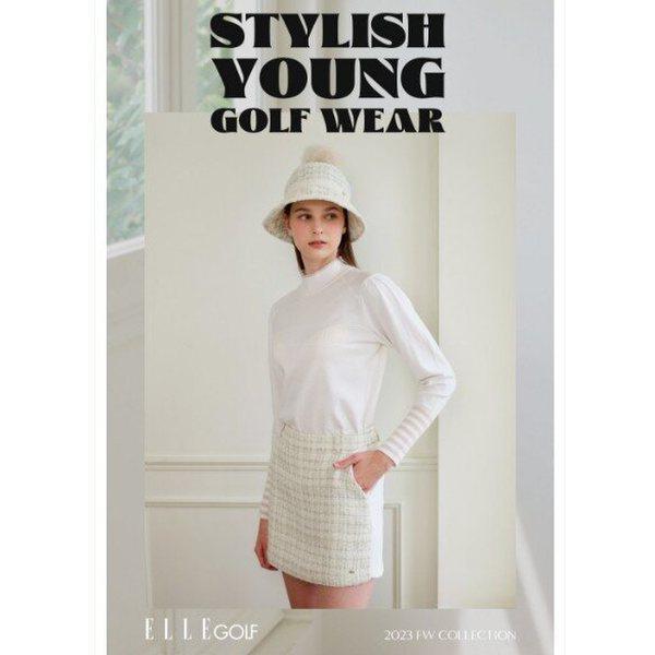 女性ツイードラブパンツ 6J61801 ブラック,アイボリー04_CC