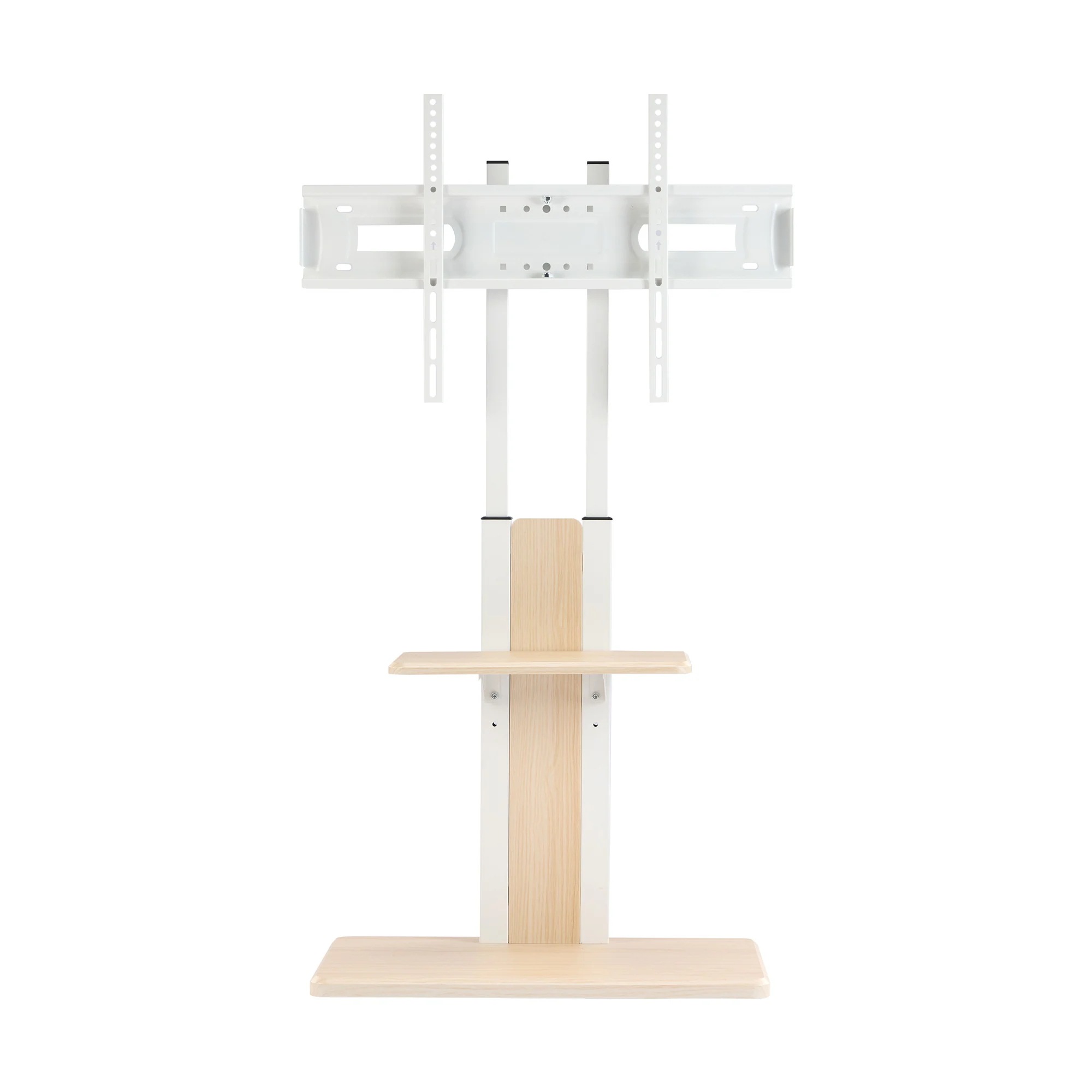 【安心保証】テレビスタンド キャスター付き 壁寄せ ロータイプ 耐震 テレビ台 WALL 単品 棚板 セット テレビ 対応 首振り 調整 壁掛け風 おしゃれ シンプル 白 木目 回転 移動式 TV台