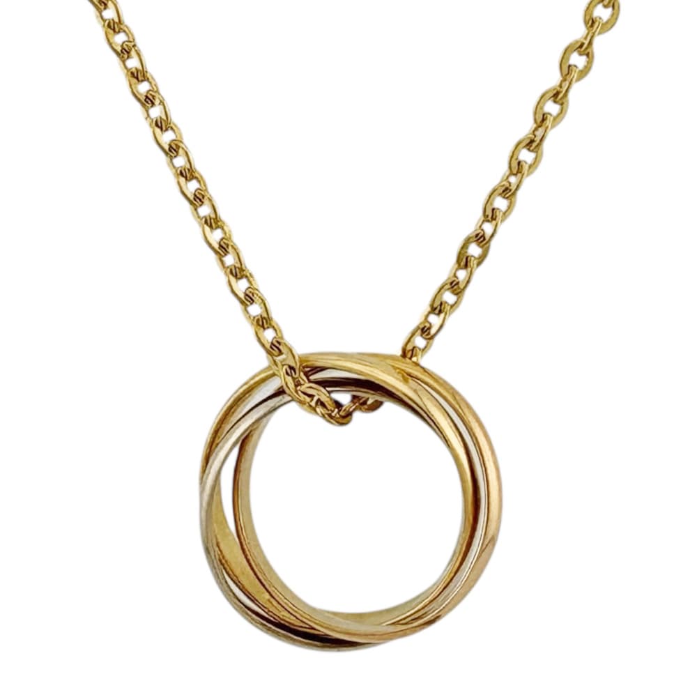 カルティエ ベビートリニティ ネックレス 18金 K18ピンクゴールド CARTIER 中古 美品