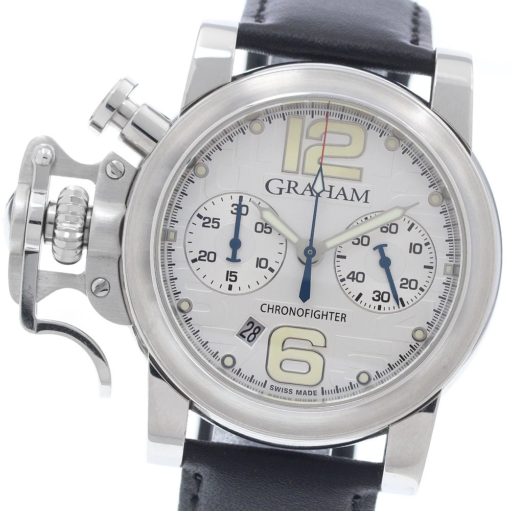 グラハム GRAHAM 2CRBS クロノファイター R.A.C.NUMERALS クロノグラフ 自動巻き メンズ _961883【中古】
