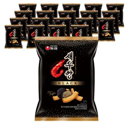 エビ ブラック 72g20個 お菓子 乾いたおつまみ おやつ 袋菓子 エビ含有量 韓国食品
