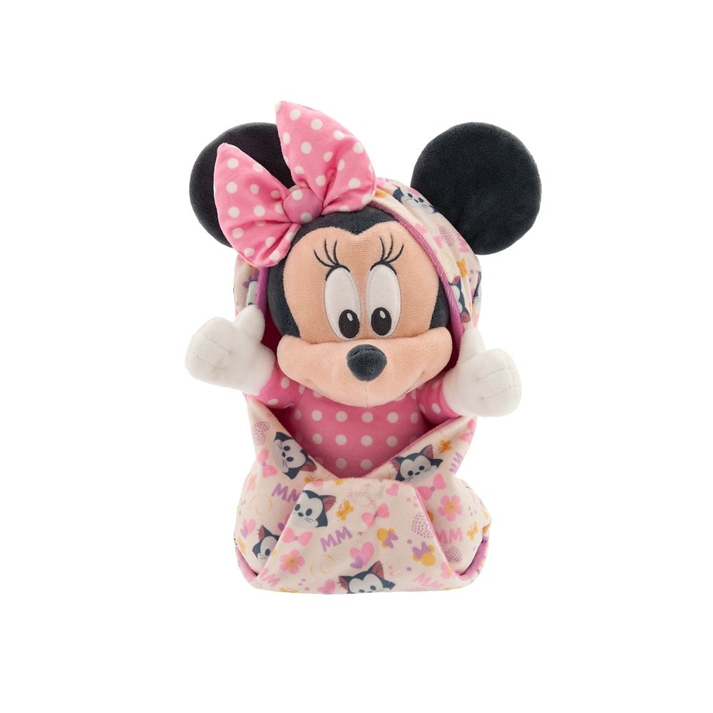 おくるみのディズニーミニーマウスぬいぐるみ ディズニーベイビー Sサイズ 11インチ