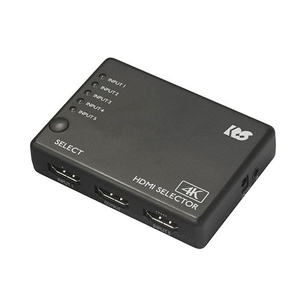ラトックシステム 4K60Hz対応 5入力1出力 HDMI切替器 RS-HDSW51-4KZ 7,576円